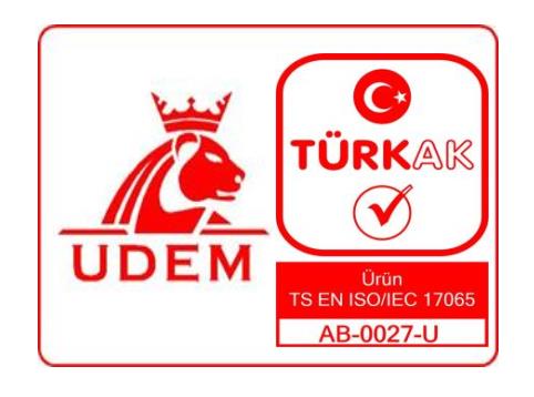 UDEM认证标识与TÜRKAK认可标志组合使用规范图